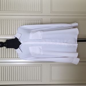 White button down blouse